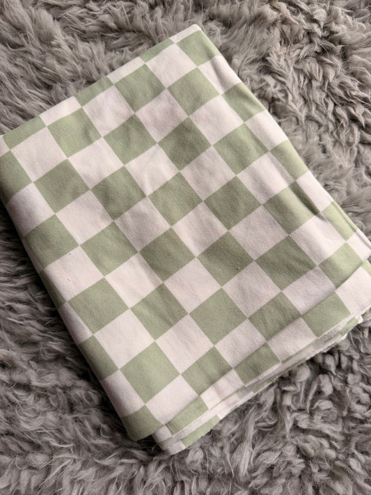 Sage green Checkered