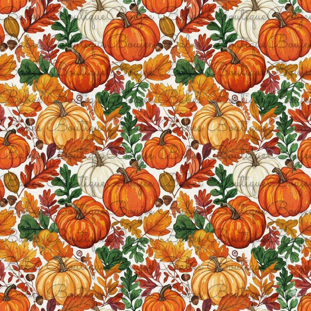 Fall Pumpkin Seamless File
