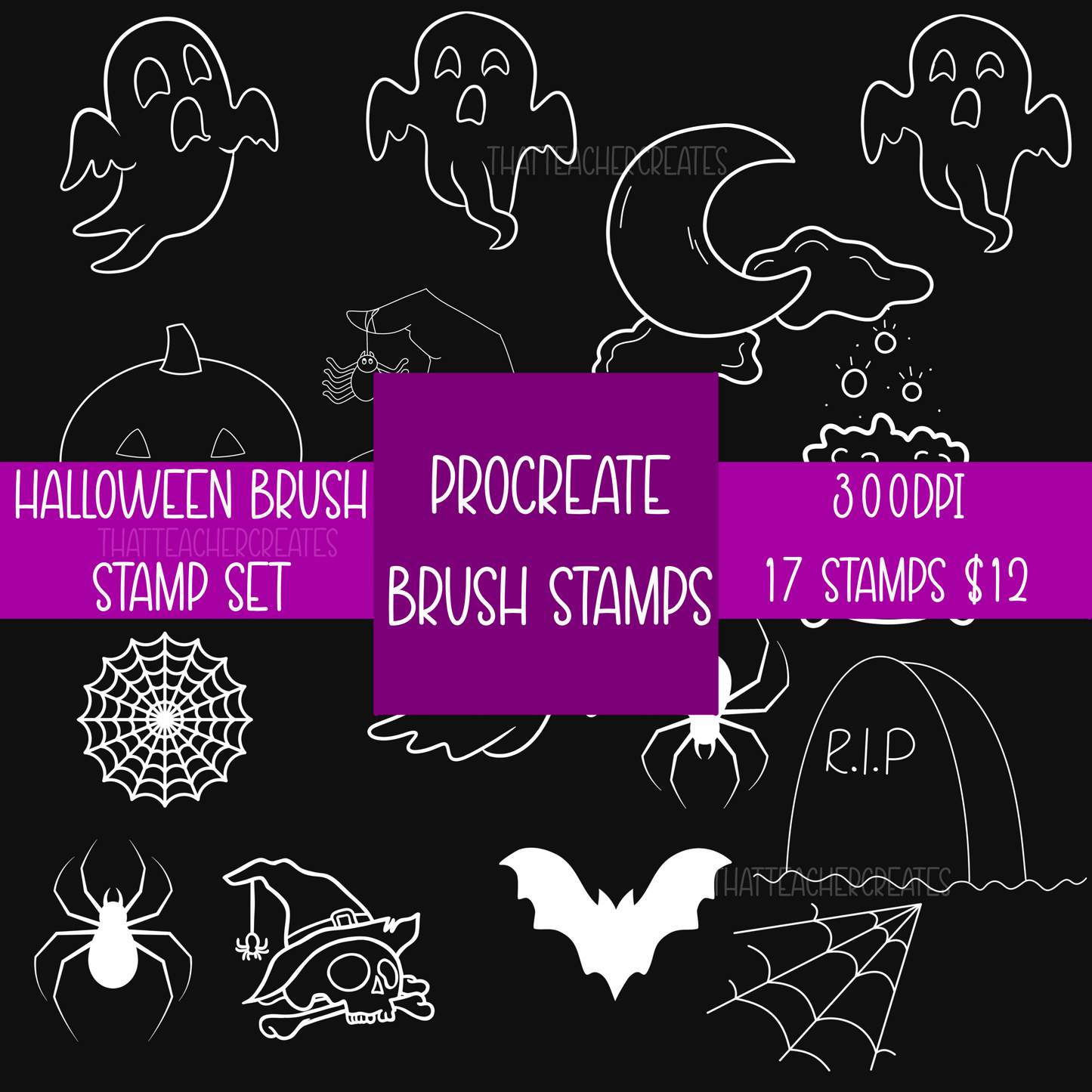 Procreate Halloween Stamp