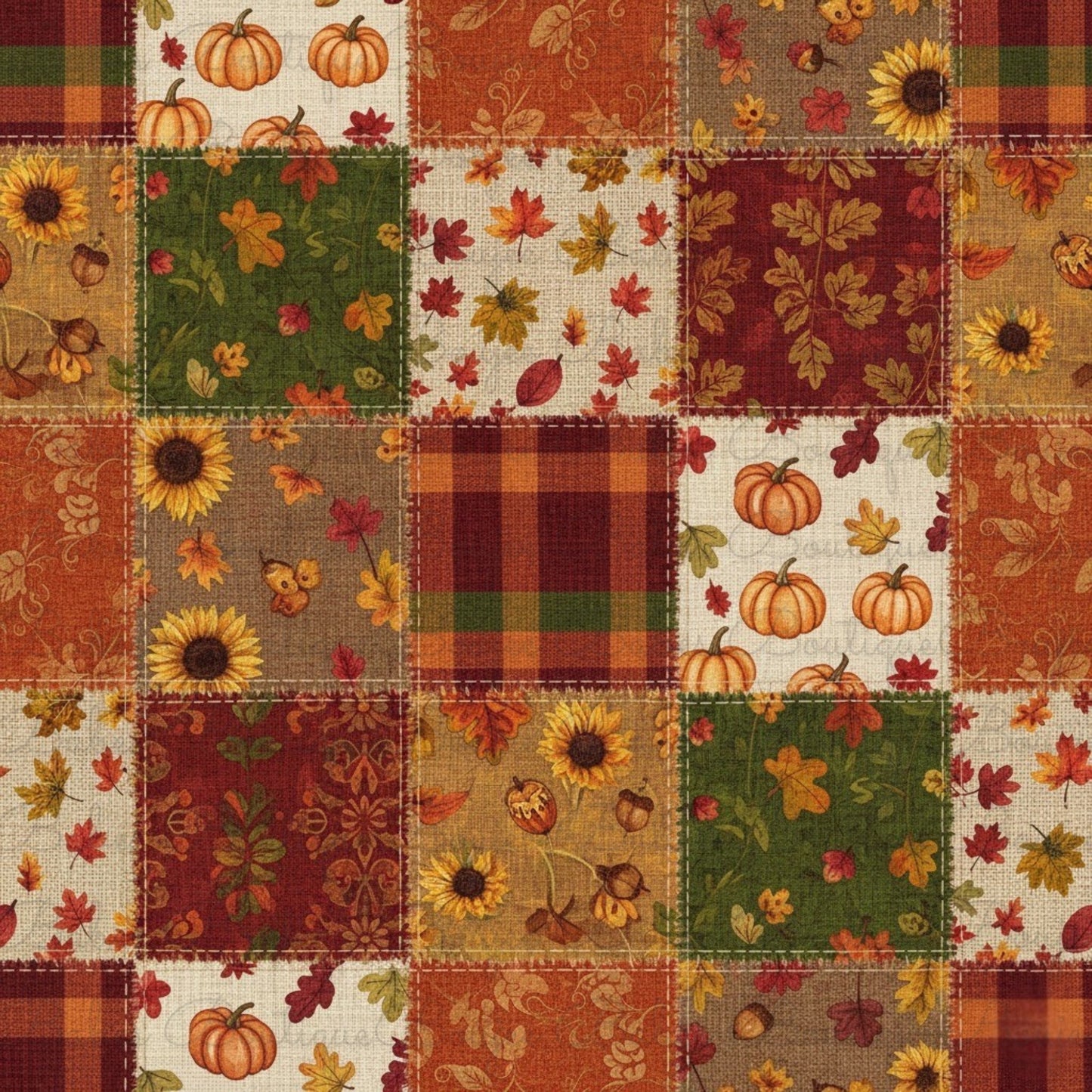 Fall Patchwork Seamless File