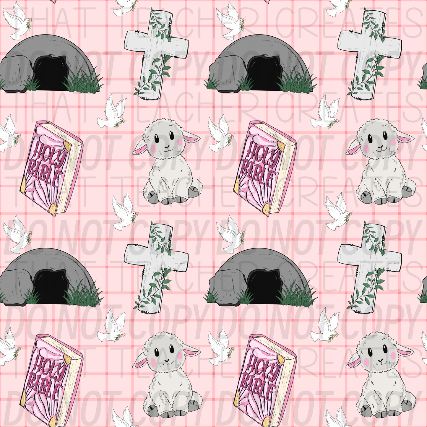 Plaid Bible seamless