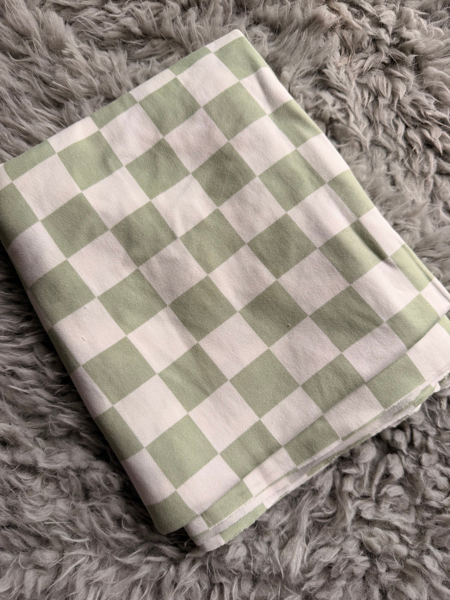 Sage green Checkered