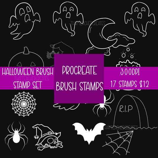 Procreate Halloween Stamp