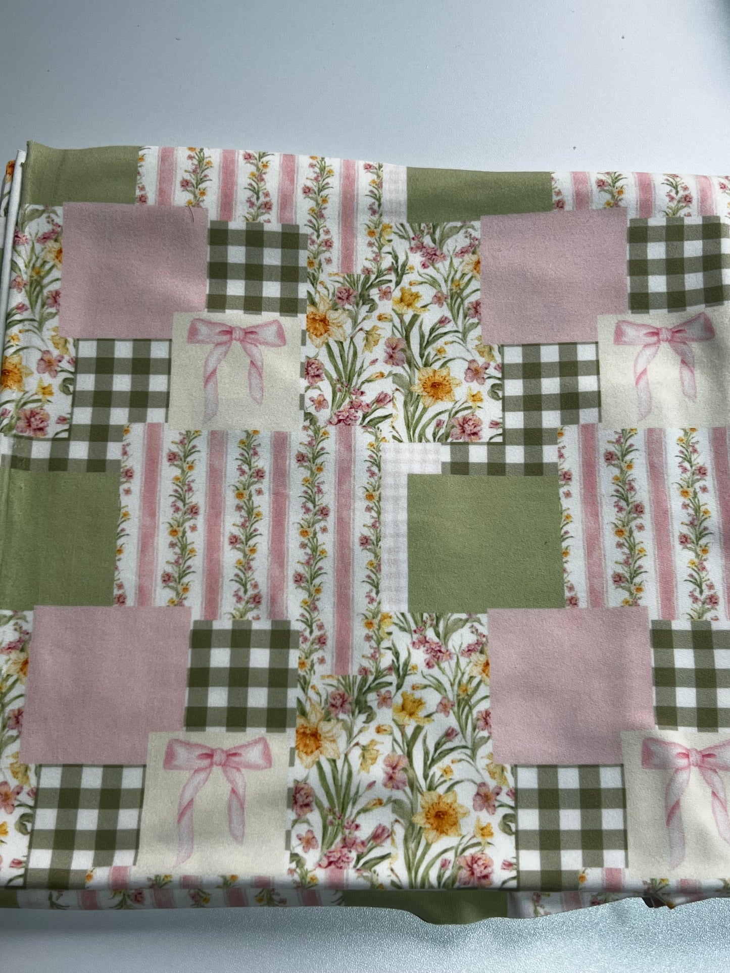 Green Coquette Patchwork